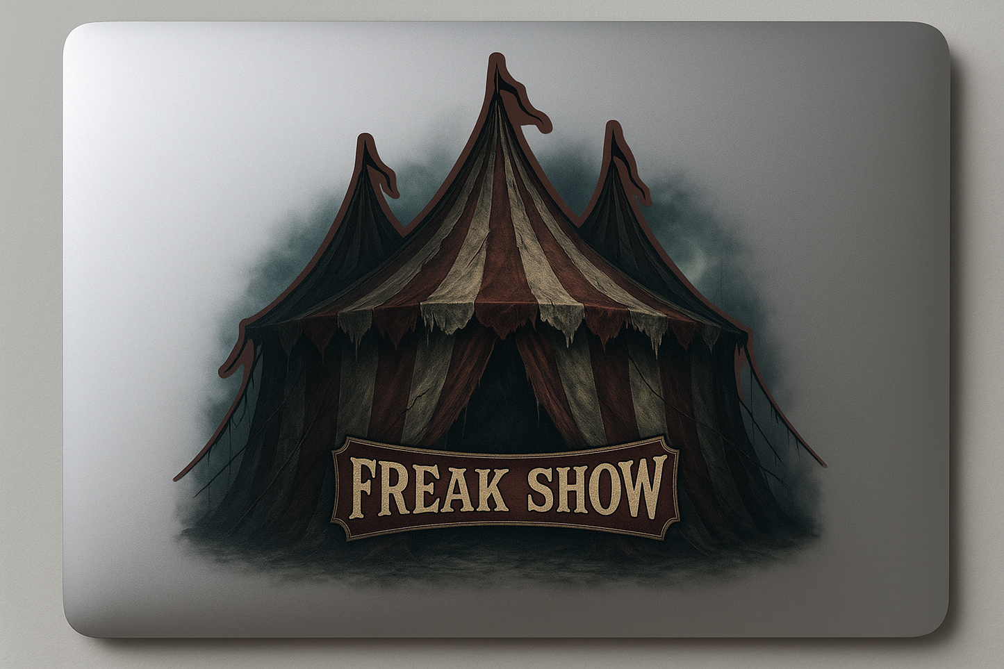 Freak Show Carnival Sticker Decal Vinyl Laptop Car Window Bumper AUTO Water Bottle Helmets Waterproof Haunted
