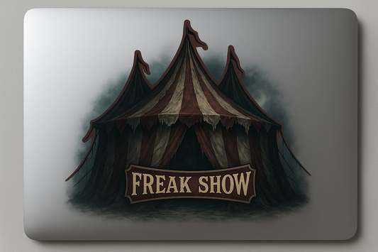 Freak Show Carnival Sticker Decal Vinyl Laptop Car Window Bumper AUTO Water Bottle Helmets Waterproof Haunted