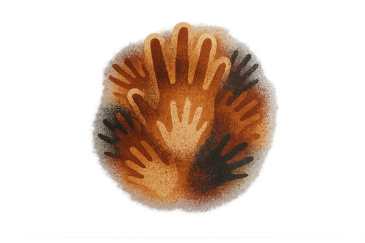 Ancestors Painted Hands Sticker Decal Vinyl Laptop Car Window Bumper AUTO Water Bottle Helmets Waterproof Cave Wall