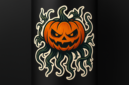 Pumpkin Monster Tentacle Vines Sticker Decal Vinyl Laptop Car Window Bumper AUTO Water Bottle Helmets Waterproof