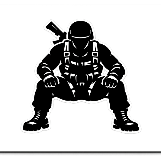 Special Forces Paratrooper Sticker Decal Vinyl Laptop Car Window Bumper AUTO Water Bottle Helmets Waterproof Military