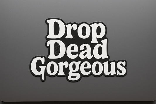 Halloween Drop Dead Gorgeous Sticker Decal Vinyl Laptop Car Window Bumper AUTO Water Bottle Helmets Waterproof