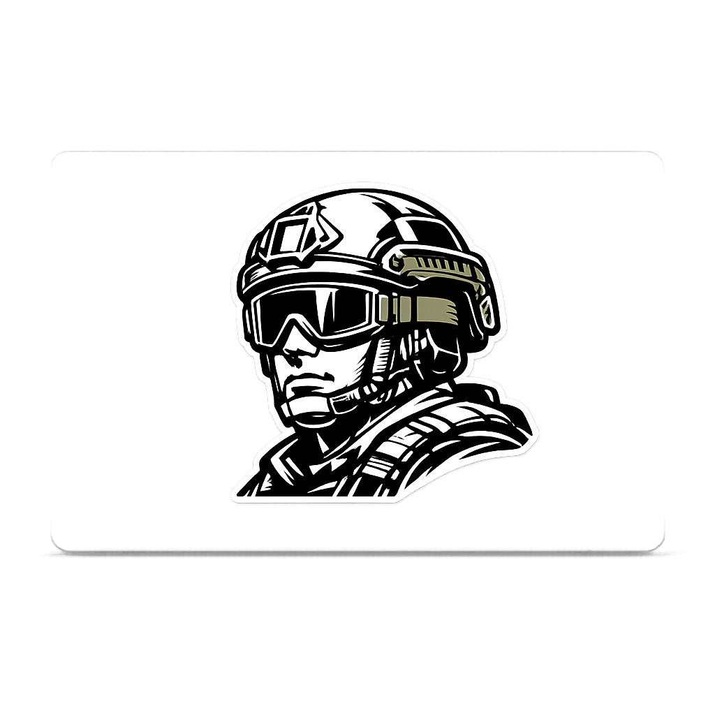 Tactical Soldier Sticker Decal Vinyl Laptop Car Window Bumper AUTO Bottle Water Bottle Helmets Waterproof