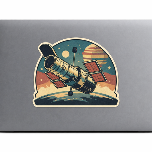 HST Hubble Space Telescope Sticker Decal Vinyl Laptop Car Window Bumper AUTO Water Bottle Helmets Waterproof Earth Space