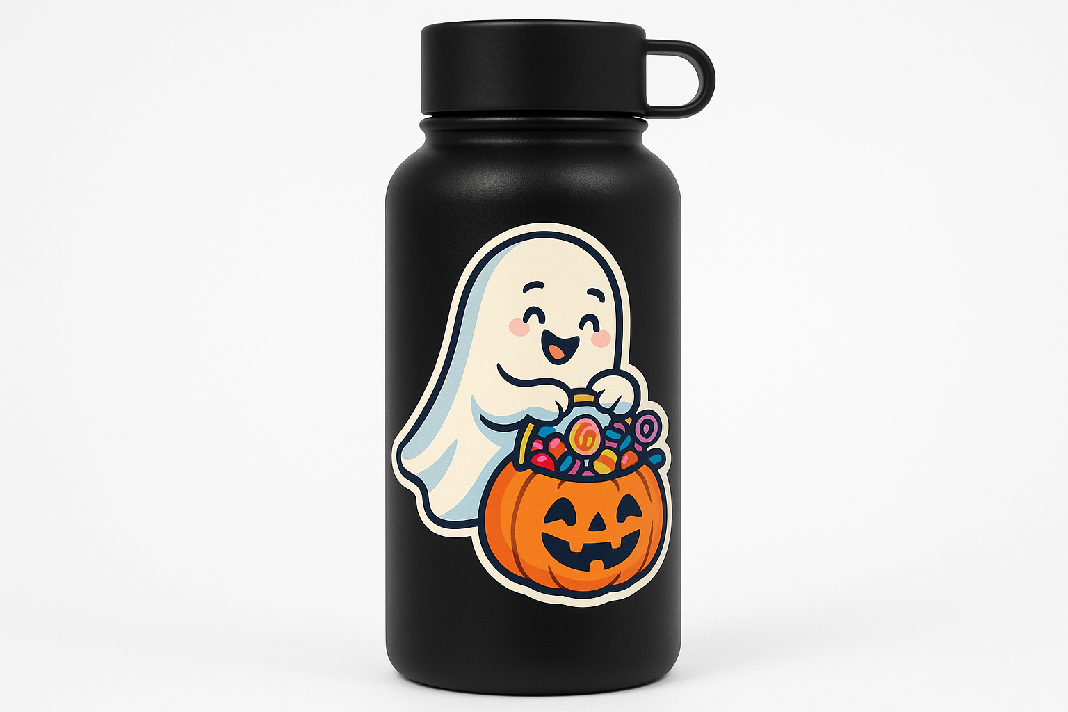 Funny Ghost Pumpkin Candy Sticker Decal Vinyl Laptop Car Window Bumper AUTO Water Bottle Helmets Waterproof