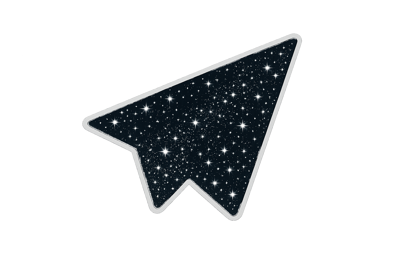 Stars Paper Plane Sticker Decal Vinyl Laptop Car Window Bumper AUTO Water Bottle Helmets Waterproof Constellation