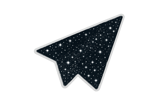 Stars Paper Plane Sticker Decal Vinyl Laptop Car Window Bumper AUTO Water Bottle Helmets Waterproof Constellation
