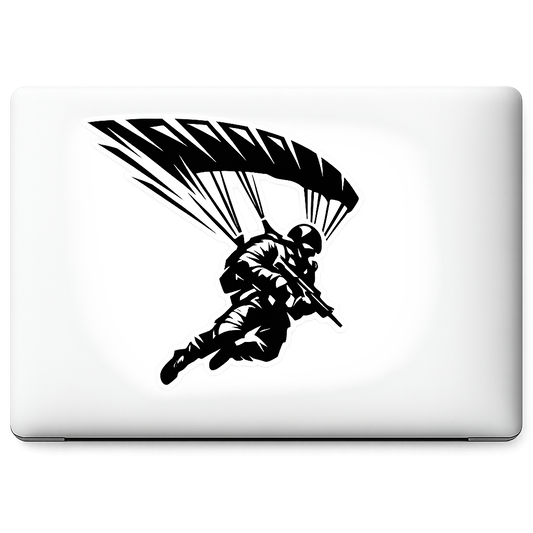 Aggressive Paratrooper Sticker Decal Vinyl Laptop Car Window Bumper AUTO Water Bottle Helmets Waterproof Military Design