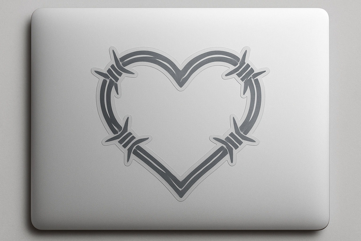 Heart Barbed Wire Sticker Decal Vinyl Laptop Car Window Bumper AUTO Water Bottle Helmets Waterproof Symbol