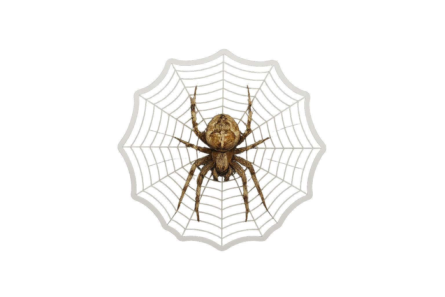 Spider Web Realistic Sticker Decal Vinyl Laptop Car Window Bumper AUTO Water Bottle Helmets Waterproof