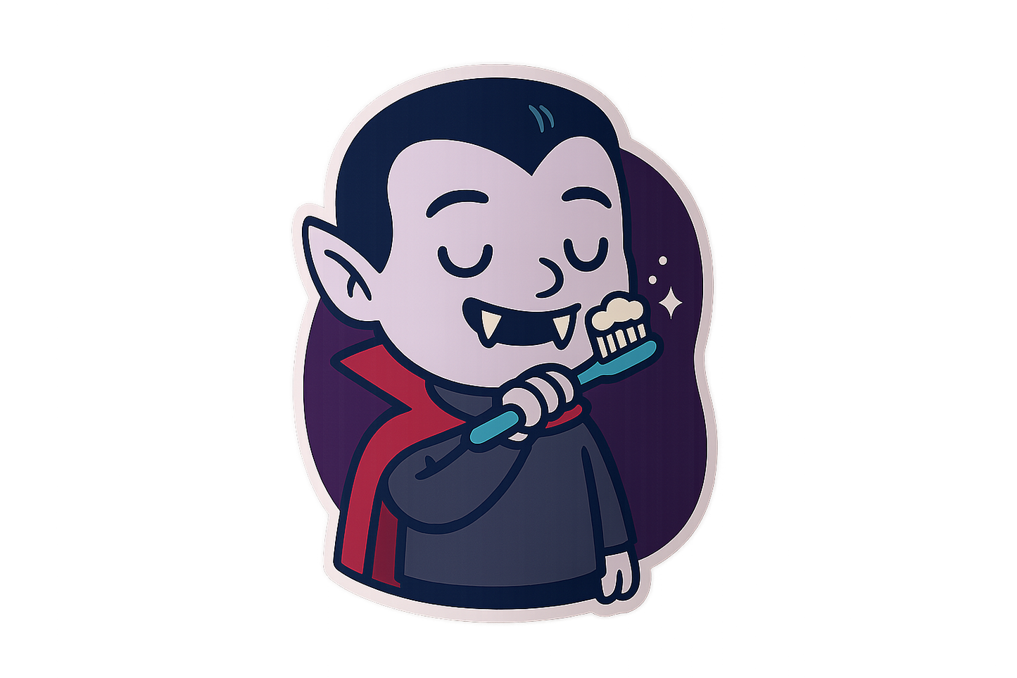Cartoon Vampire Dracula Sticker Decal Vinyl Laptop Car Window Bumper AUTO Water Bottle Helmets Waterproof