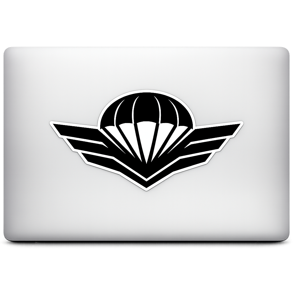 Minimalist Paratrooper Insignia Sticker Decal Vinyl Laptop Car Window Bumper AUTO Water Bottle Helmets Waterproof Tactical