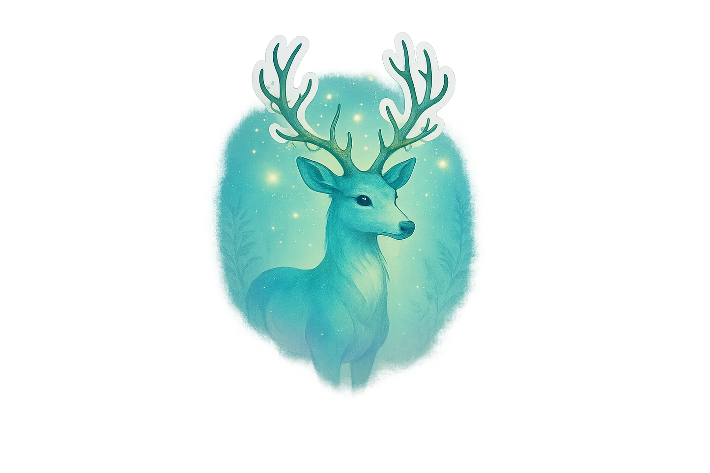 Spirit Deer Sticker Decal Vinyl Laptop Car Window Bumper AUTO Water Bottle Helmets Waterproof Mythical