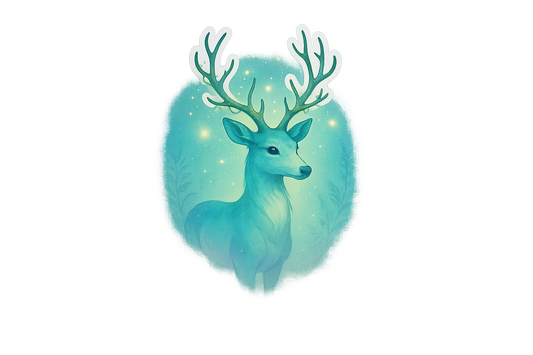 Spirit Deer Sticker Decal Vinyl Laptop Car Window Bumper AUTO Water Bottle Helmets Waterproof Mythical
