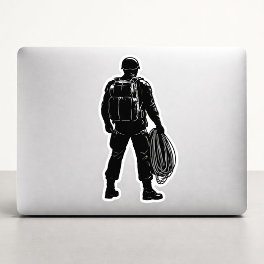 Paratrooper Sticker Decal Vinyl Laptop Car Window Bumper AUTO Water Bottle Helmets Waterproof Military