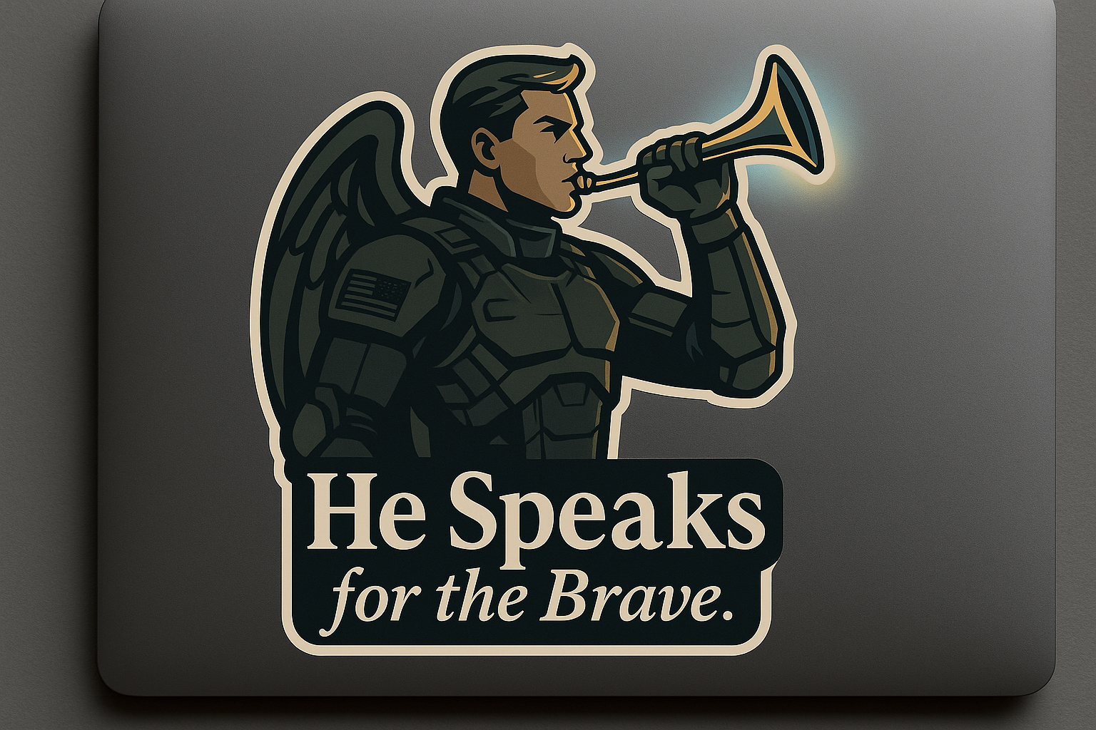 USA Gabriel Sticker Decal Vinyl Laptop Car Window Bumper AUTO Water Bottle Helmets Waterproof Flag Trumpet Brave