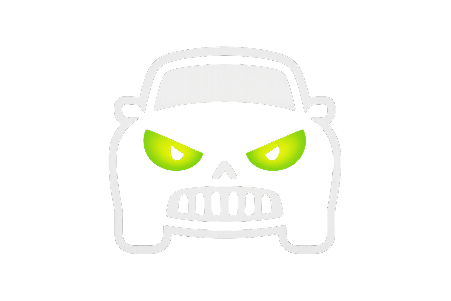 Haunted Car Glowing Eyes Sticker Decal Vinyl Laptop Car Window Bumper AUTO Water Bottle Helmets Waterproof Spooky Halloween