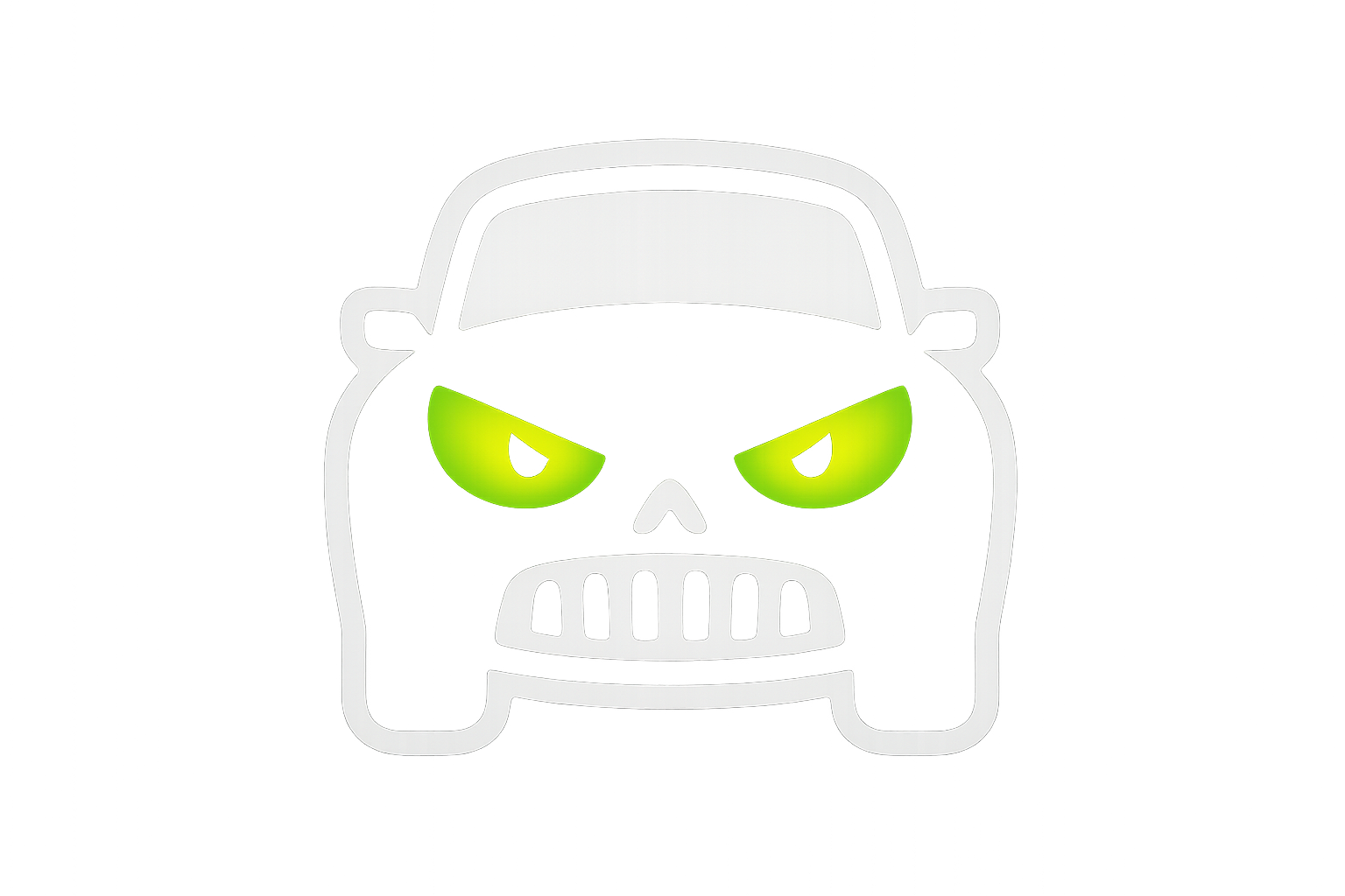 Haunted Car Glowing Eyes Sticker Decal Vinyl Laptop Car Window Bumper AUTO Water Bottle Helmets Waterproof Spooky Halloween
