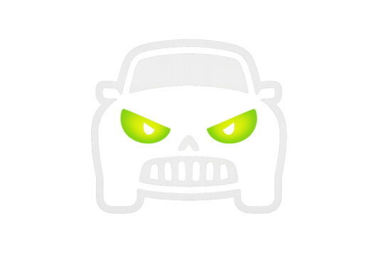 Haunted Car Glowing Eyes Sticker Decal Vinyl Laptop Car Window Bumper AUTO Water Bottle Helmets Waterproof Spooky Halloween
