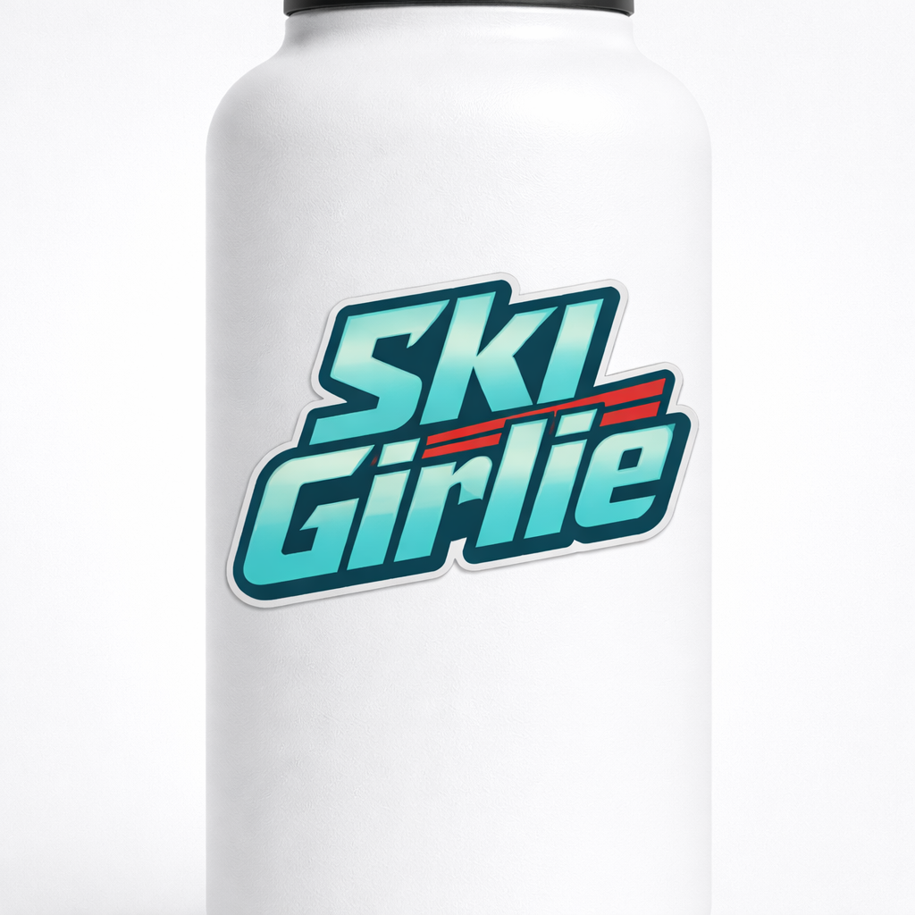 Ski Girlie Sticker Decal Vinyl Laptop Car Window Bumper Helmets Waterproof Modern Ski Culture