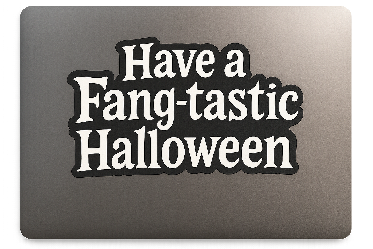 Halloween Sticker Decal Vinyl Laptop Car Window Bumper AUTO Water Bottle Helmets Waterproof Spooky Phrase