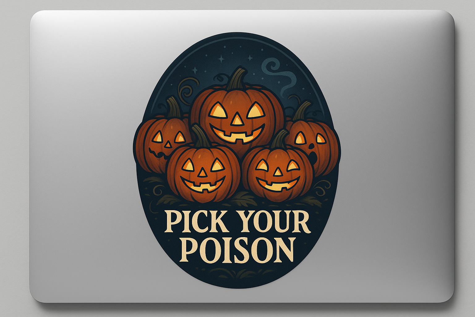 Pumpkin Patch Sticker Decal Vinyl Laptop Car Window Bumper AUTO Water Bottle Helmets Waterproof Halloween
