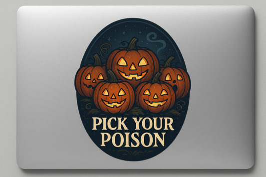 Pumpkin Patch Sticker Decal Vinyl Laptop Car Window Bumper AUTO Water Bottle Helmets Waterproof Halloween