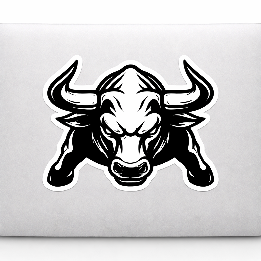 Charging Bull Sticker Decal Vinyl Laptop Car Window Bumper AUTO Water Bottle Helmets Waterproof