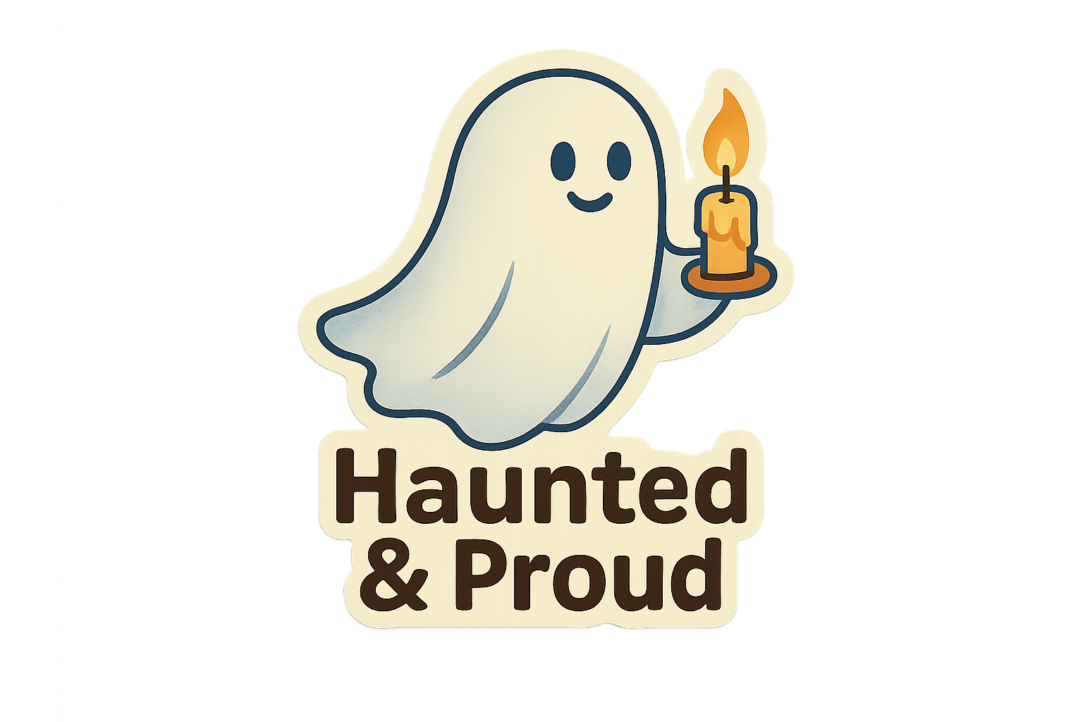 Floating Ghost Sticker Decal Vinyl Laptop Car Window Bumper AUTO Water Bottle Helmets Waterproof Halloween