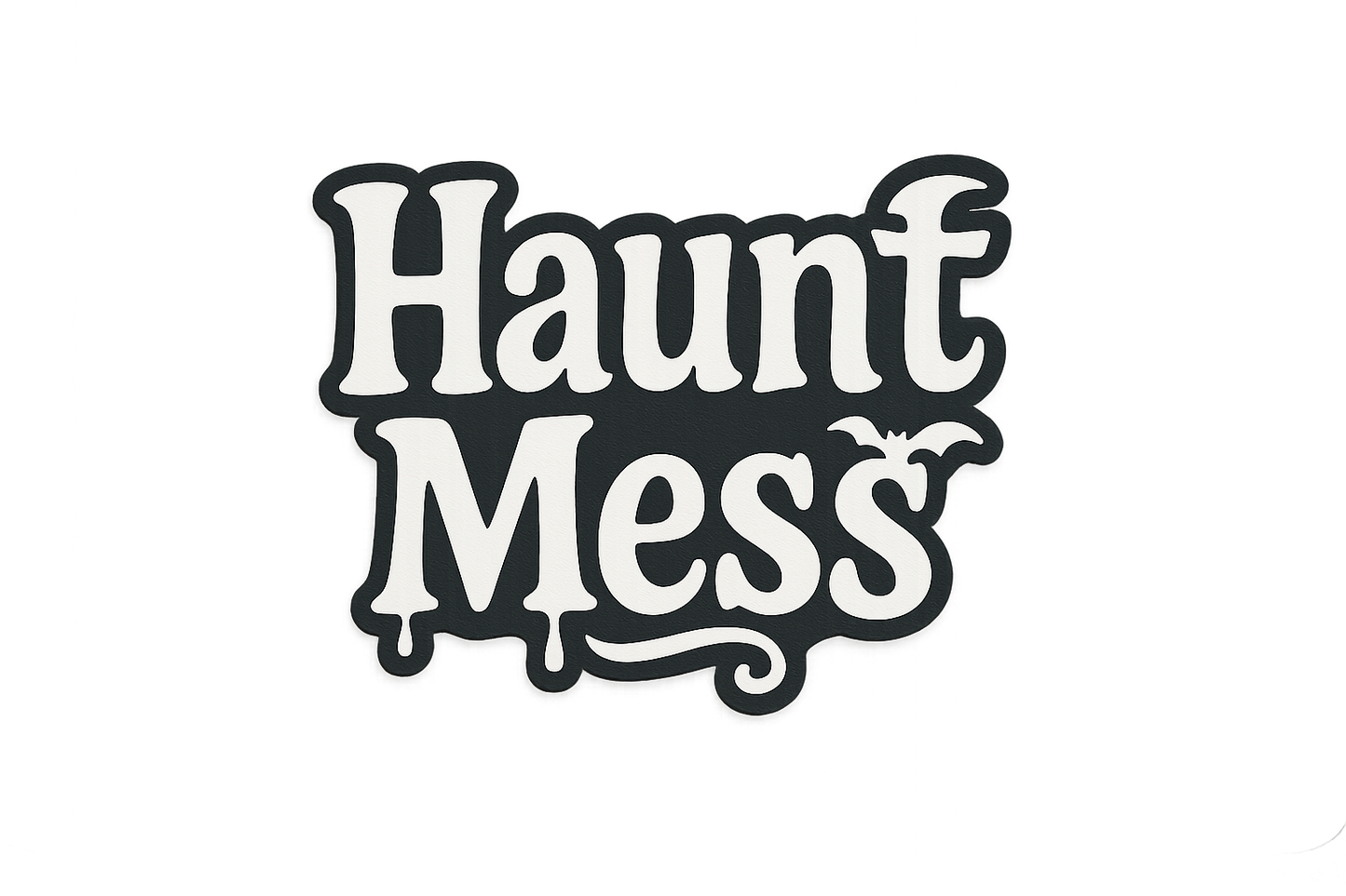 Haunt Mess Sticker Decal Vinyl Laptop Car Window Bumper AUTO Water Bottle Helmets Waterproof Halloween