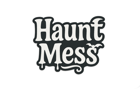 Haunt Mess Sticker Decal Vinyl Laptop Car Window Bumper AUTO Water Bottle Helmets Waterproof Halloween