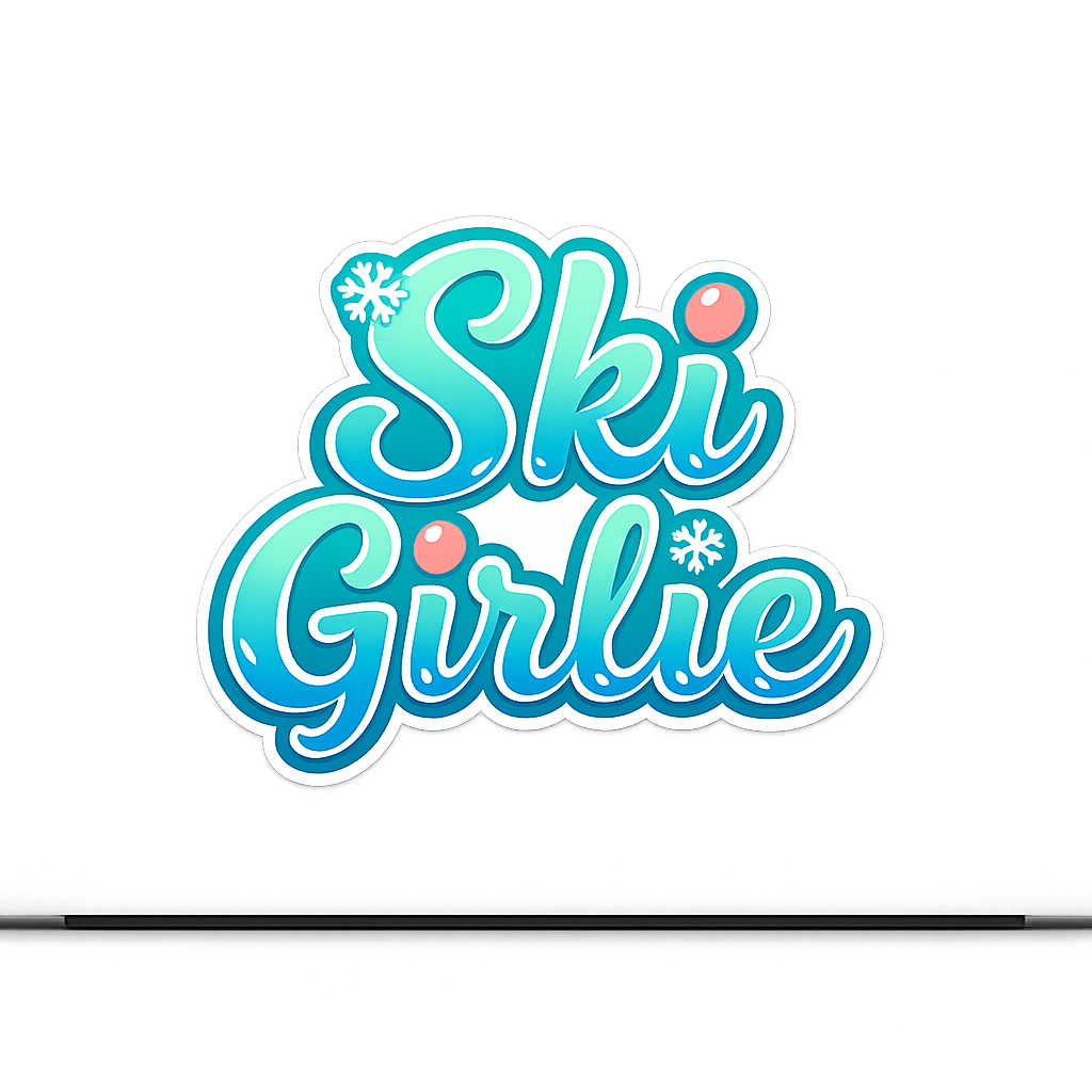 Ski Enthusiast Sticker Decal Vinyl Laptop Car Window Bumper AUTO Water Bottle Helmets Waterproof Winter