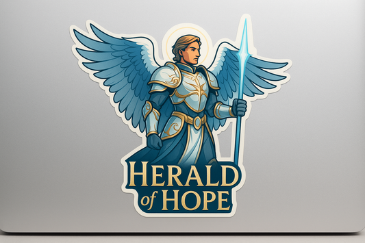 Gabriel Angel Sticker Decal Vinyl Laptop Car Window Bumper AUTO Water Bottle Helmets Waterproof Celestial Armor