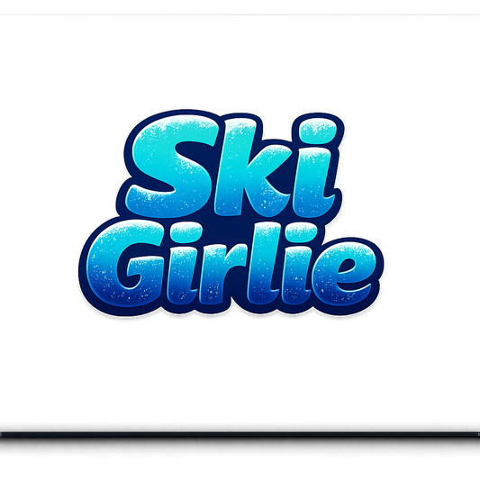 Ski Girlie Sticker Decal Vinyl Laptop Car Window Bumper AUTO Water Bottle Helmets Waterproof Winter