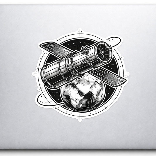 HST Hubble Space Telescope Sticker Decal Vinyl Laptop Car Window Bumper AUTO Bottle Water Bottle Helmets Waterproof Earth