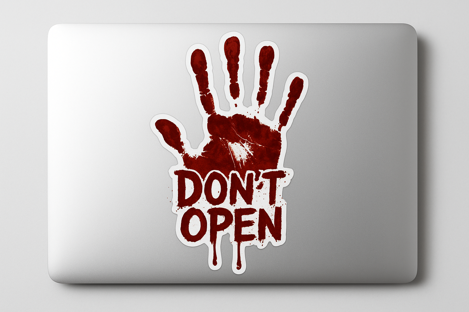 Horror Bloody Handprint Sticker Decal Vinyl Laptop Car Window Bumper AUTO Water Bottle Helmets Waterproof Warning