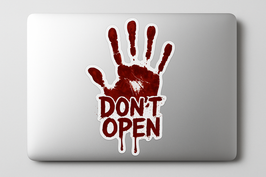 Horror Bloody Handprint Sticker Decal Vinyl Laptop Car Window Bumper AUTO Water Bottle Helmets Waterproof Warning