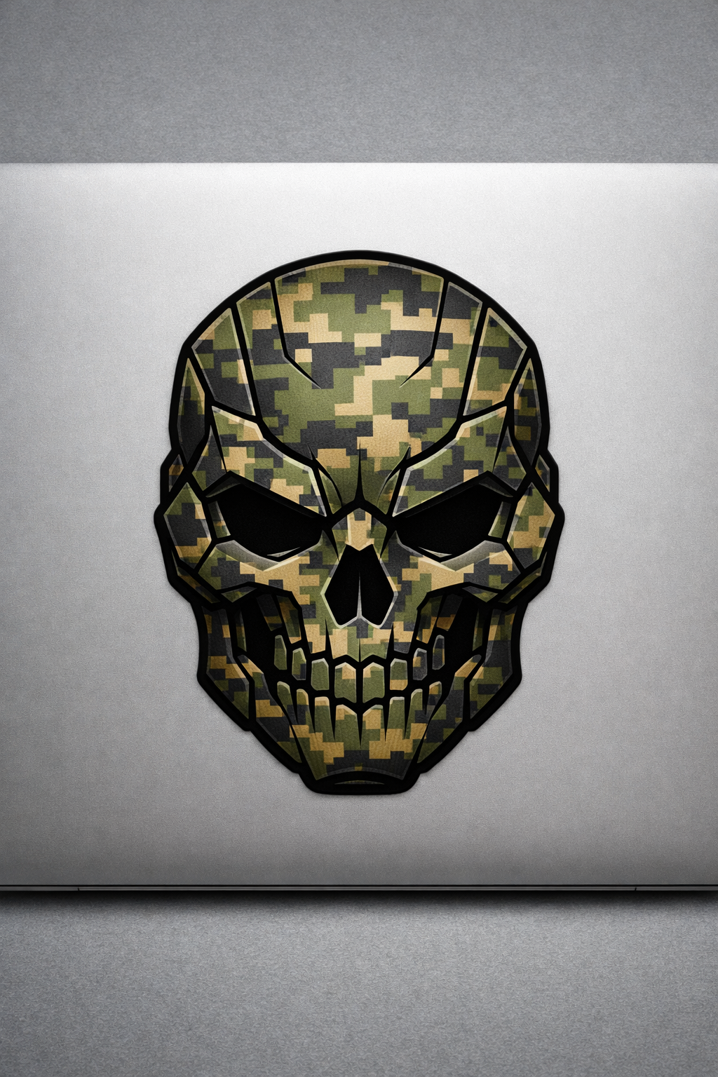 Tactical Skull Digital Camo Sticker Decal Vinyl Laptop Car Window Bumper AUTO Water Bottle Helmets Waterproof