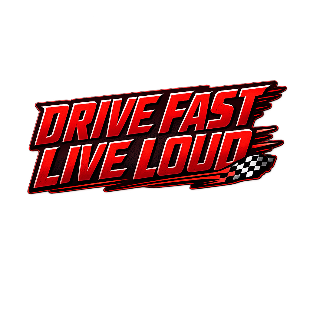 Drive Fast Live Loud Sticker Decal Vinyl Laptop Car Window Bumper AUTO Water Bottle Helmets Waterproof Racing