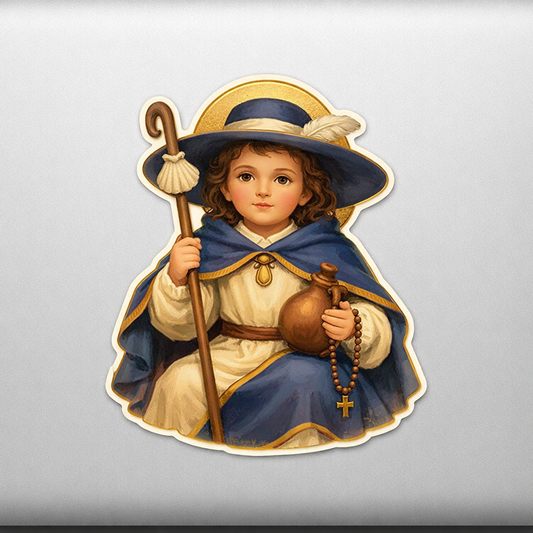 Santo Niño de Atocha Sticker Decal Vinyl Laptop Car Window Bumper AUTO Water Bottle Helmets Waterproof Religious Art