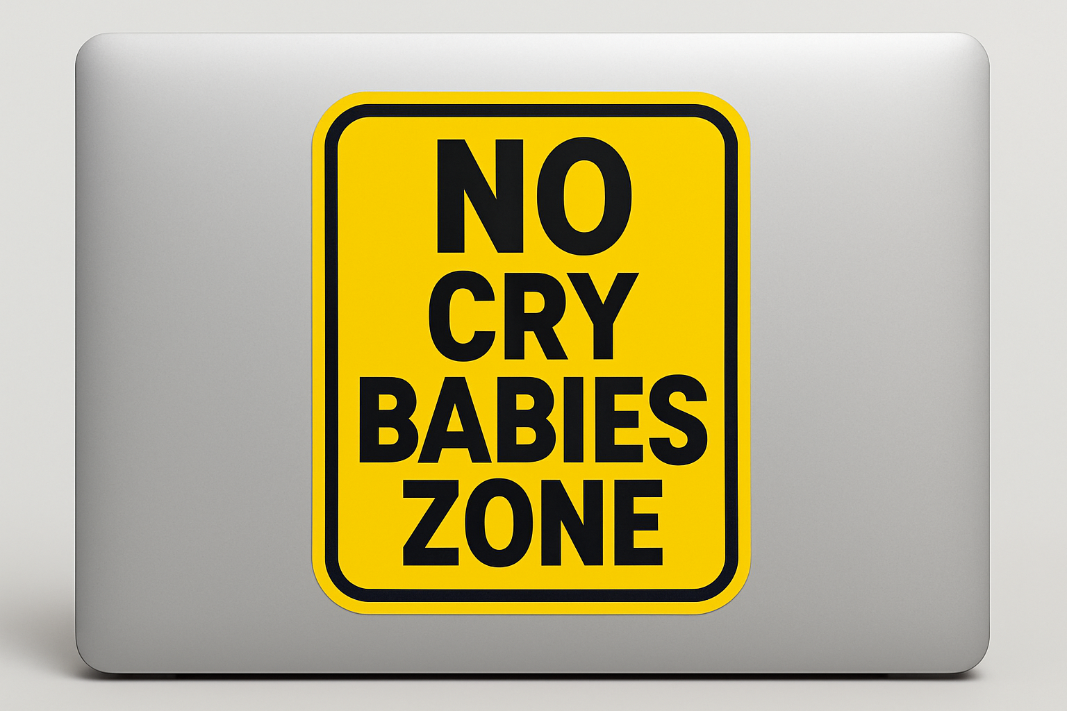 USA No Cry Babies Zone Sticker Decal Vinyl Laptop Car Window Bumper AUTO Water Bottle Helmets Waterproof