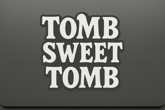 Halloween Tomb Sweet Tomb Sticker Decal Vinyl Laptop Car Window Bumper AUTO Water Bottle Helmets Waterproof Bold High-Contrast