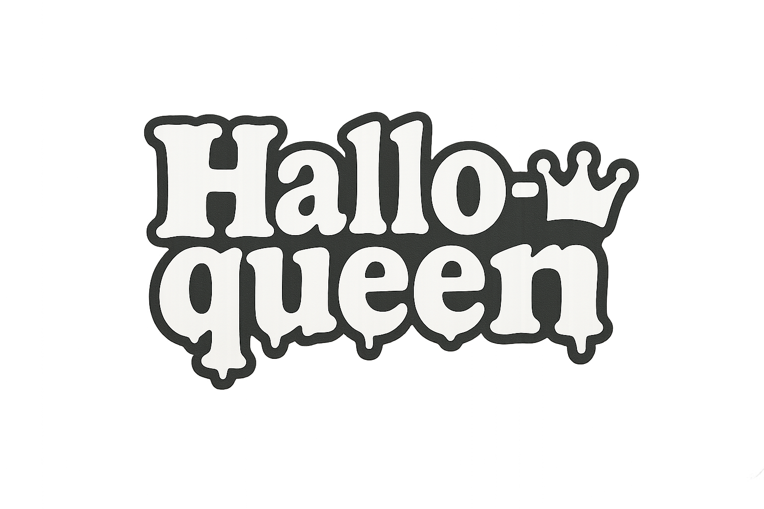 Hallo-queen Halloween Sticker Decal Vinyl Laptop Car Window Bumper AUTO Water Bottle Helmets Waterproof Spooky Playful