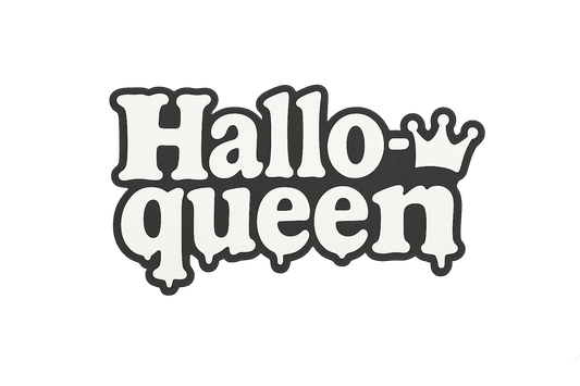 Hallo-queen Halloween Sticker Decal Vinyl Laptop Car Window Bumper AUTO Water Bottle Helmets Waterproof Spooky Playful