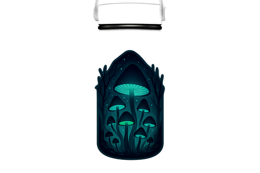 Creepy Mushroom Forest Sticker Decal Vinyl Laptop Car Window Bumper AUTO Water Bottle Helmets Waterproof Glow