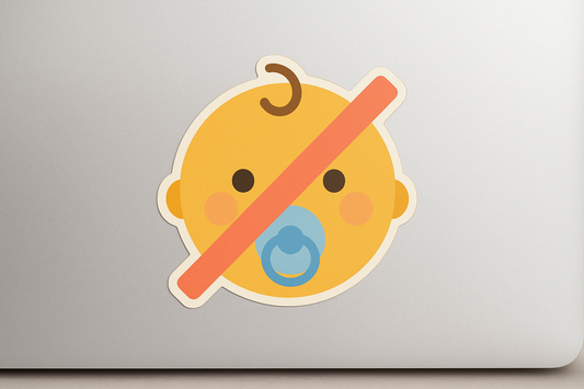 Emoji Baby Sticker Decal Vinyl Laptop Car Window Bumper AUTO Water Bottle Helmets Waterproof Infant