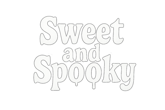 Sweet and Spooky Sticker Decal Vinyl Laptop Car Window Bumper AUTO Water Bottle Helmets Waterproof Halloween