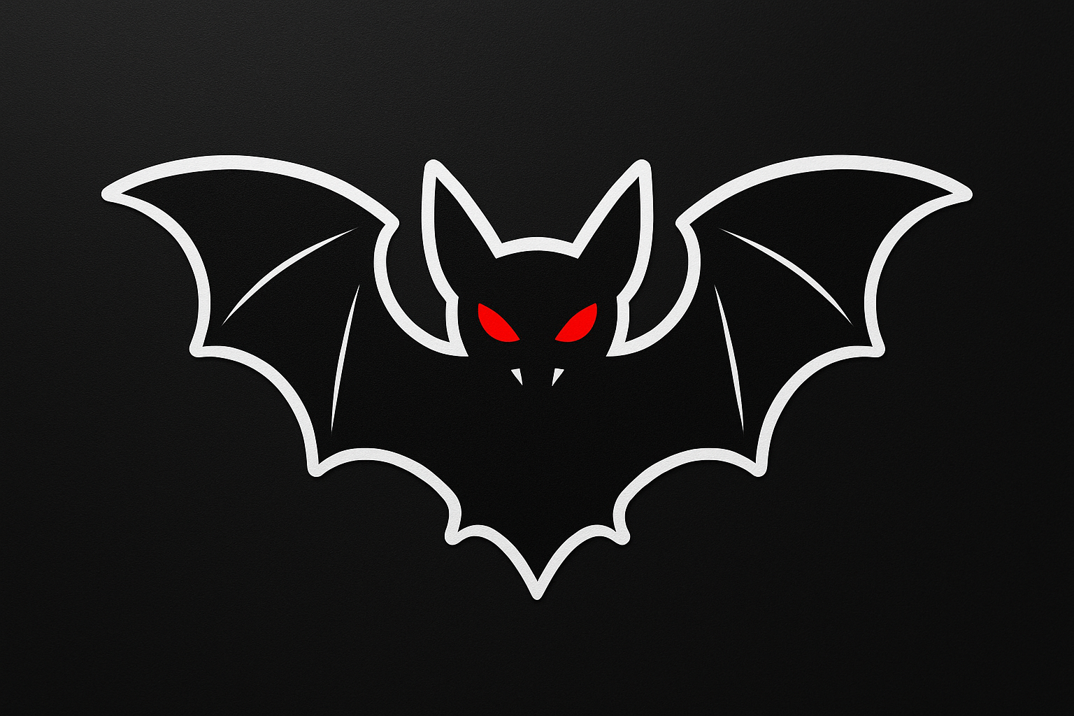 Single Large Bat Sticker Decal Vinyl Laptop Car Window Bumper AUTO Water Bottle Helmets Waterproof Red Eyes