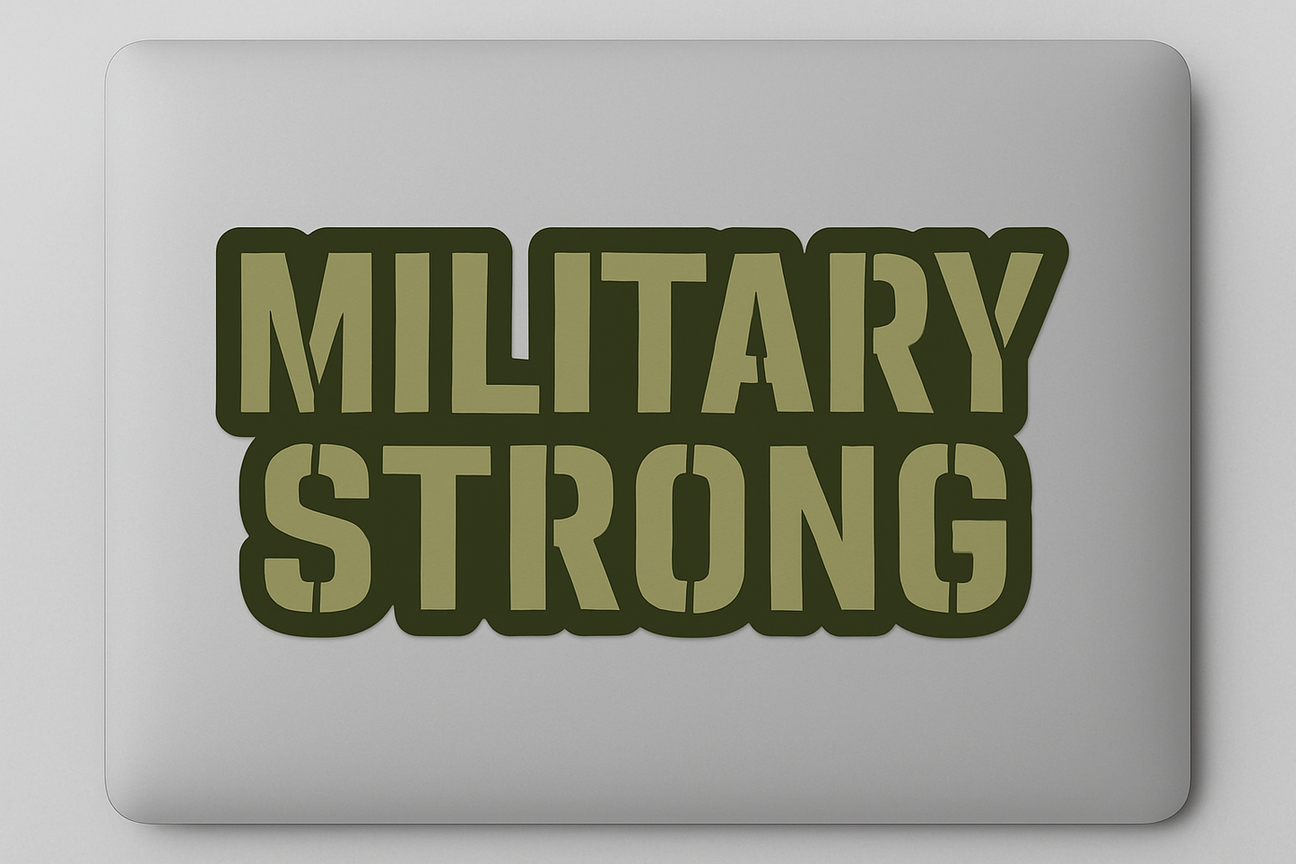 MILITARY STRONG Sticker Decal Vinyl Laptop Car Window Bumper AUTO Water Bottle Helmets Waterproof USA