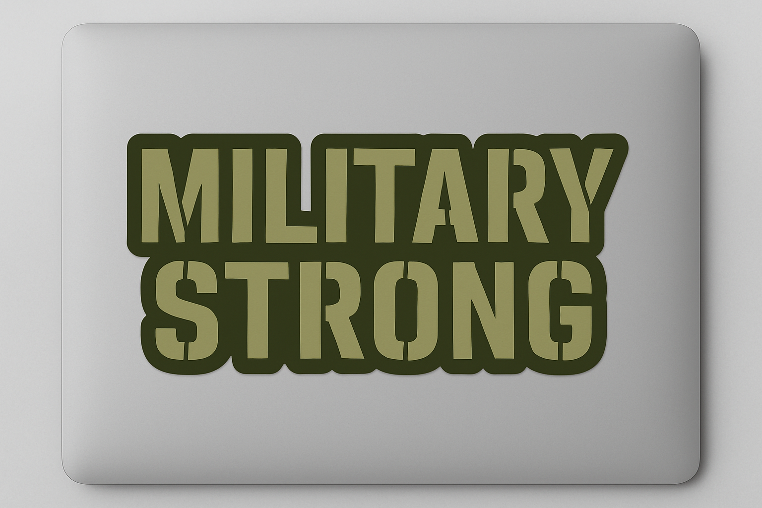 MILITARY STRONG Sticker Decal Vinyl Laptop Car Window Bumper AUTO Water Bottle Helmets Waterproof USA